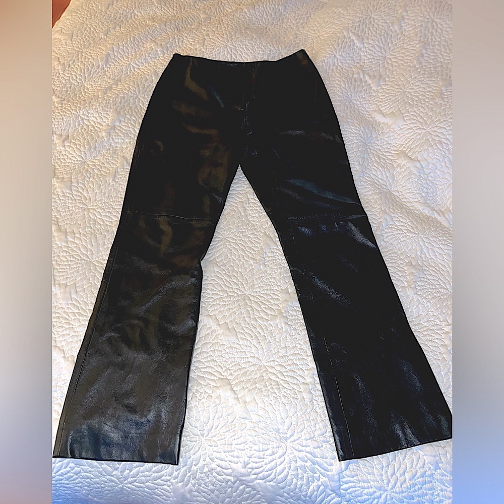 Vintage Super soft black leather pants